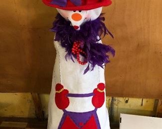Red Hat Society snowman