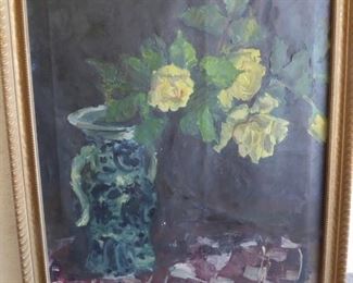 Oil painting dated 1949