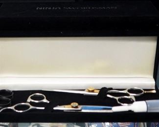 Ninja Swordsman Hairstylist Shears New In Box Qty. 13 Sets