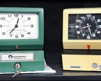 Acropro Print And Amano Time Clock Recorders