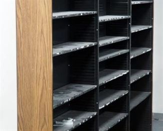 Metal Shelving Units With Adjustable Shelves 90" X 37" X 10" Qty 3