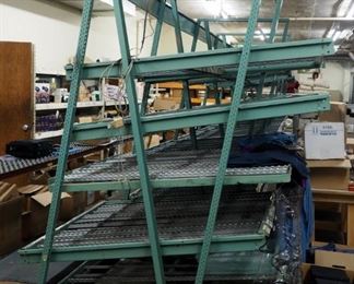 5 Tier Rolling Shelf Inventory Rack, 96" x 60" x 52", Qty 7 Sections