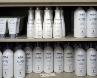 Nexxus Aloe Rid Treatment 5 Fl Oz Container Qty 17, 1 Liter Pump Qty 8 And Nexxtacy Styling Spray Qty 24