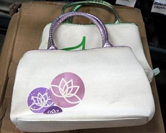 Chromalife Phyoo Organic Tote Bag Cotton New In Package, Purple And Green Qty. 3 Cases