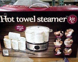 Hot Towel Steamers New In Box Qty. 10, Contents of 2 Cases