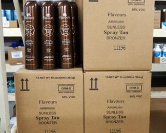 Airbrush Sunless Spray Tan Bronzer 10 oz Aerosol Cans, 12 Per Case Qty 9 Cases