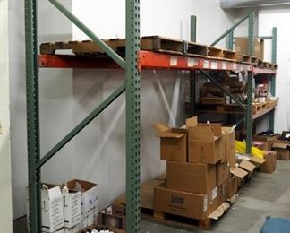 Heavy Duty Metal Pallet Rack Shelf System 4 Sections, Content Not Included 8' x 14" x 43"