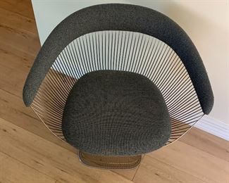 Warren Platner for Knoll Arm Chair Steel Wire Armchair 	29.5x28.5x23in HxWxD Was over $4k new