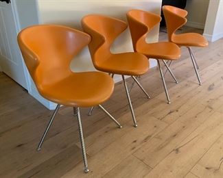 Martin Ballendat Tonon Concept Chair Italy ORANGE 33x19x21in	HxWxD was over $750.00 New each