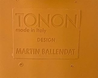 Martin Ballendat Tonon Concept Chair Italy ORANGE 33x19x21in	HxWxD was over $750.00 New each