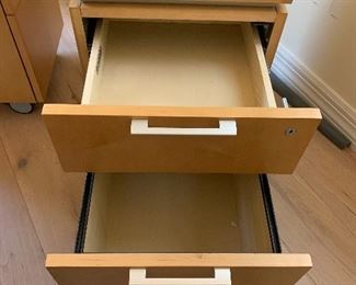 Jofco Maple Rolling File Cart/Cab/Drawer Contemporary #1	25x18x22in	HxWxD