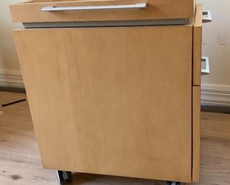 Jofco Maple Rolling File Cart/Cab/Drawer Contemporary #2	25x18x22in	HxWxD