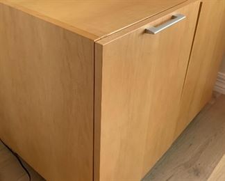 Contemporary Custom Hard Rock Maple Office Cabinet 	38x36.5x25in	HxWxD