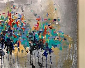 Contemporary Abstract Decor Painting Large	48x36	HxW	 