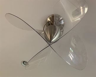 Quorum Angel Ceiling Fan Contemporary Brushed Nickel  Over $1,200.00 new.. (Must have electrician pull down)