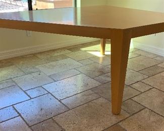 Custom Maple/Bamboo Trapezoid Dining Table Contemporary   	31.5x56x76in Paid over 5k New
