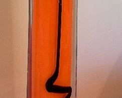 12.5in Novak art glass Bud Vase *Signed*