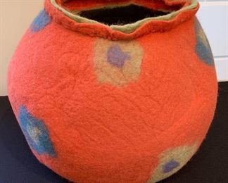 Felt Wool Pot Art	 		Paid Ofer $500.00 for this!