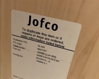 Jofco 6ft Maple Horizontal Shelf/Cabinet	15x72x16in	HxWxD