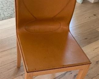 AS-IS Matteo Grassi Leather Chair 	
