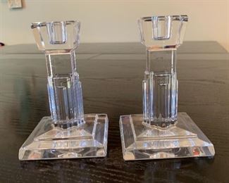 2 Waterford Crystal Candle Sticks PAIR	