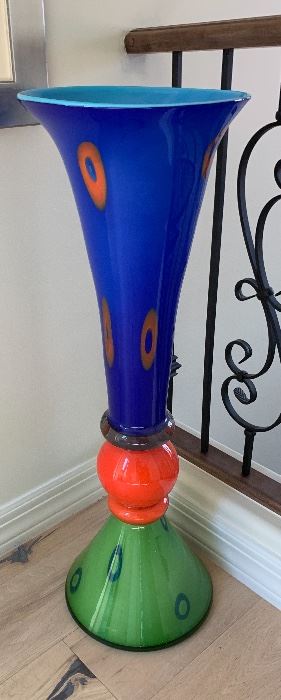 Huge Art Glass Vase