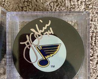 	TJ Oshie Signed Puck Blues