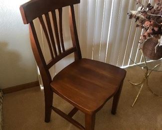 Cherry wood dining chair  #1 of 2	