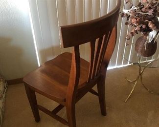 Cherry wood dining chair  #1 of 2	