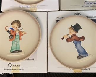 Many Gobel Hummel Figurines & Plates in original box