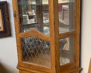 Walnut Display Cabinet #2	73x34x13in	HxWxD