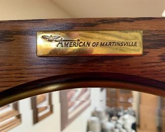 American of Martinsville Walnut Display Cabinet 	76x64x20in	HxWxD