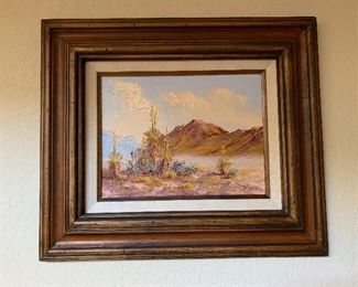 John Loo Original Painting Yucca/Mountain