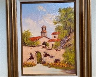 John Loo Original Painting Mission Church