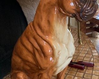 Full Size Resin Boxer Dog	 