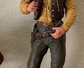 Wagon Master Daniel Monfort Western Stone Sculpture/Statue	