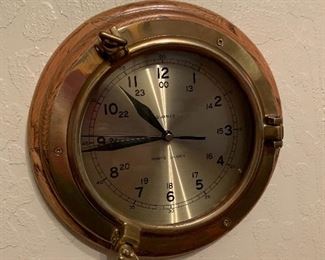 Porthole Ship Clock Quartz