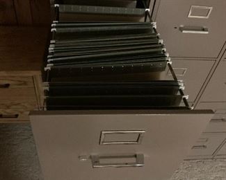SIX 4-Drawer Industrial File Cabinets	52x15x28in	HxWxD Buy one or all!