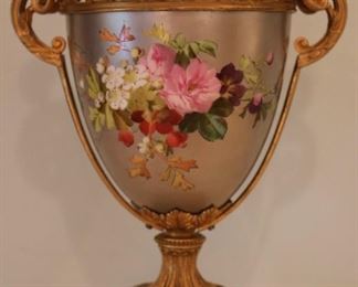 Bronze dore mounted porcelain vase (no lid)