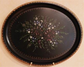 vintage toleware trays & plaques