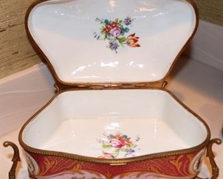 Bronze mounted Limoges