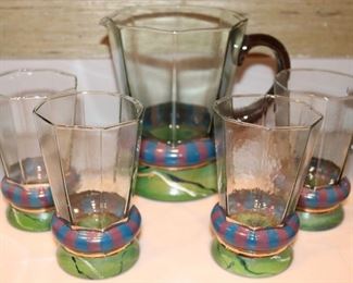 Mackenzie Childs glass set