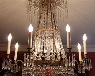 19th century Russian Empire crystal chandelier