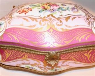 Bronze mounted Limoges