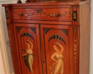 Edwardian painted cabinet