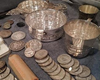American gold and silver coins