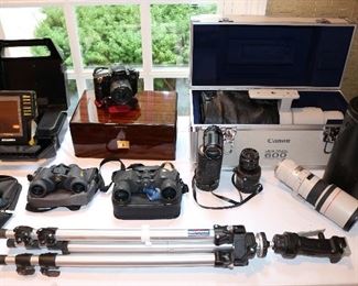 Camera and Fishing Equipment