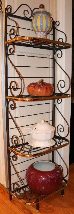 Bakers Rack & Tureens