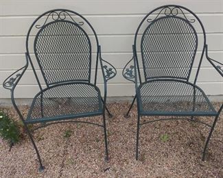 2 Metal Chairs