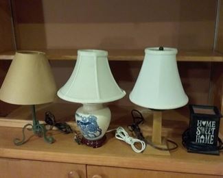 Lot of Four Small Lamps